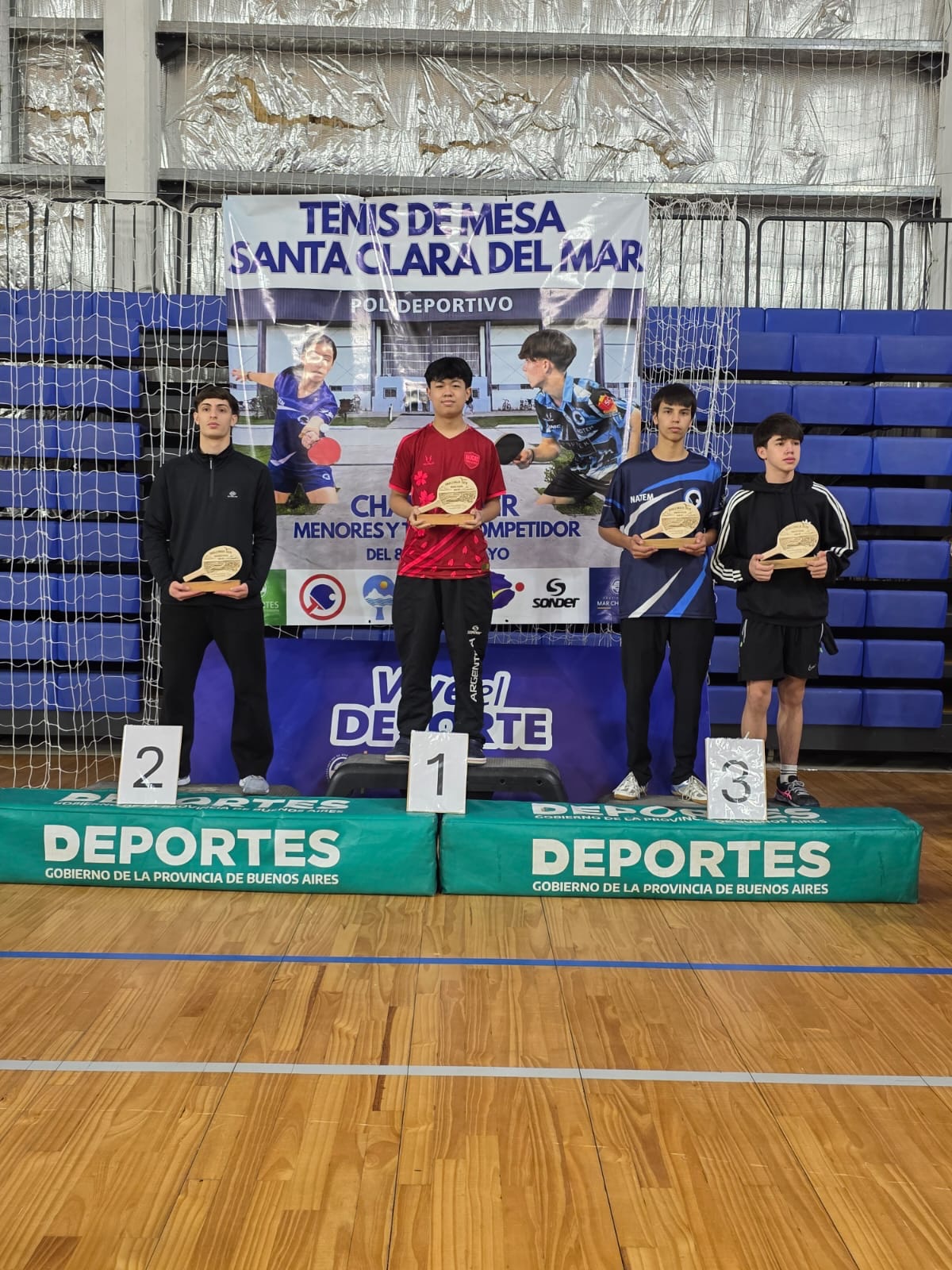 Jugadores premiados en el Torneo Challenger FATM