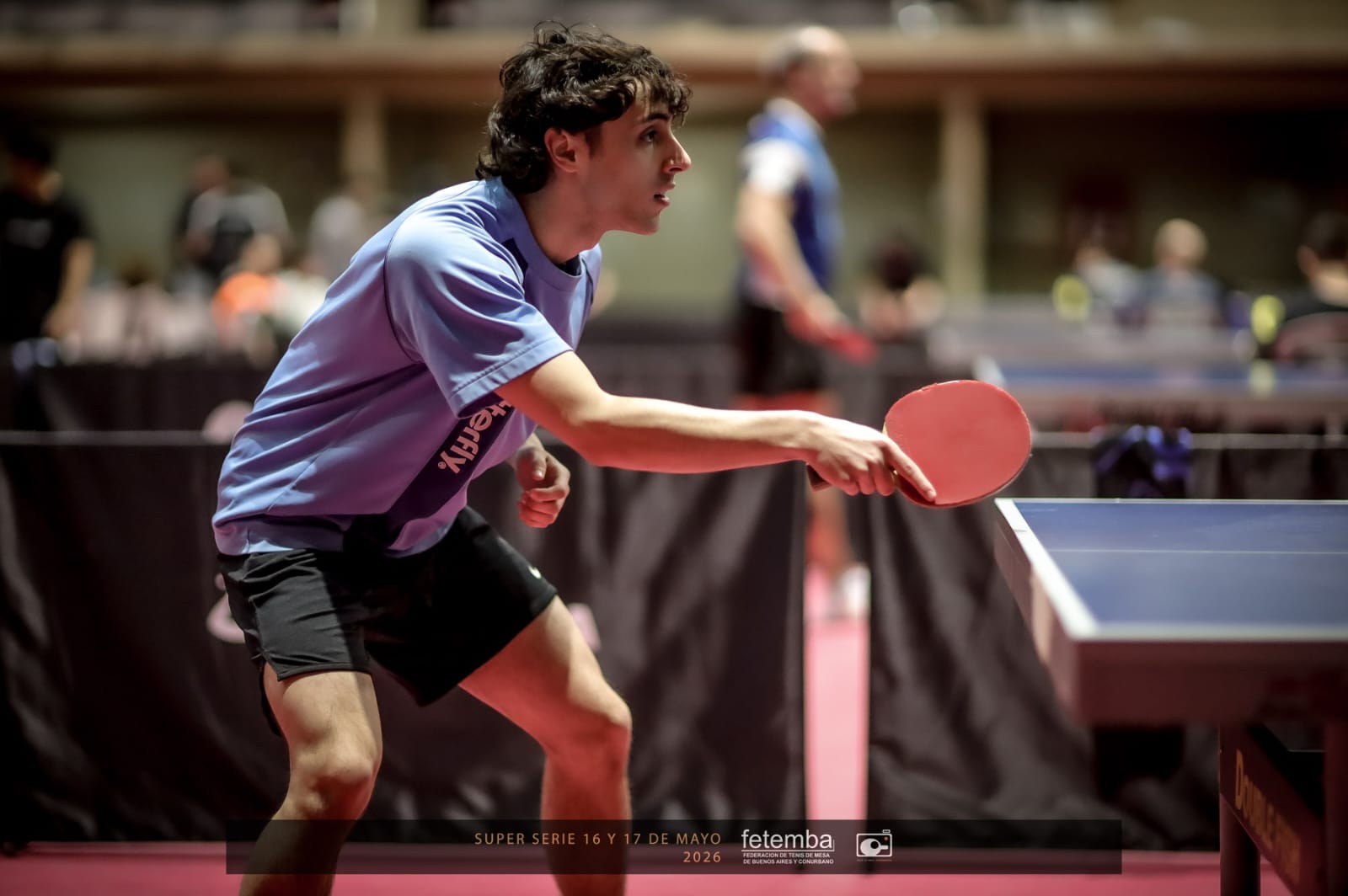Tomás Costantini preparado para recibir en la Super Serie FETEMBA