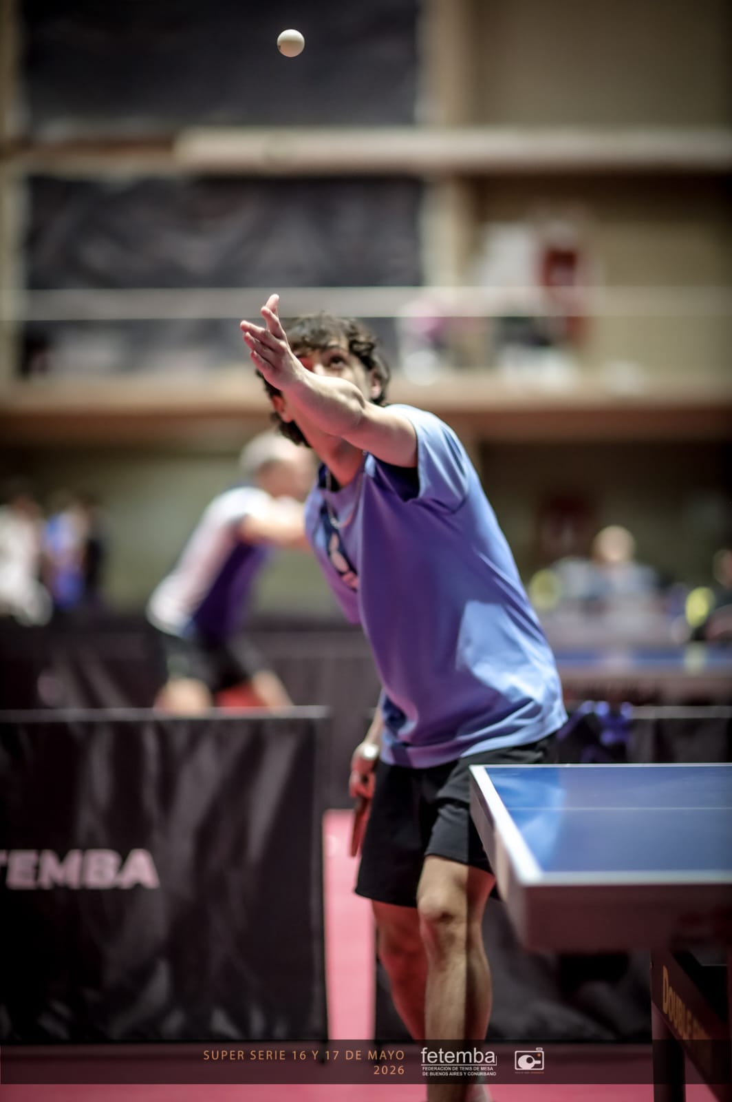 Tomás Costantini durante el saque en FETEMBA